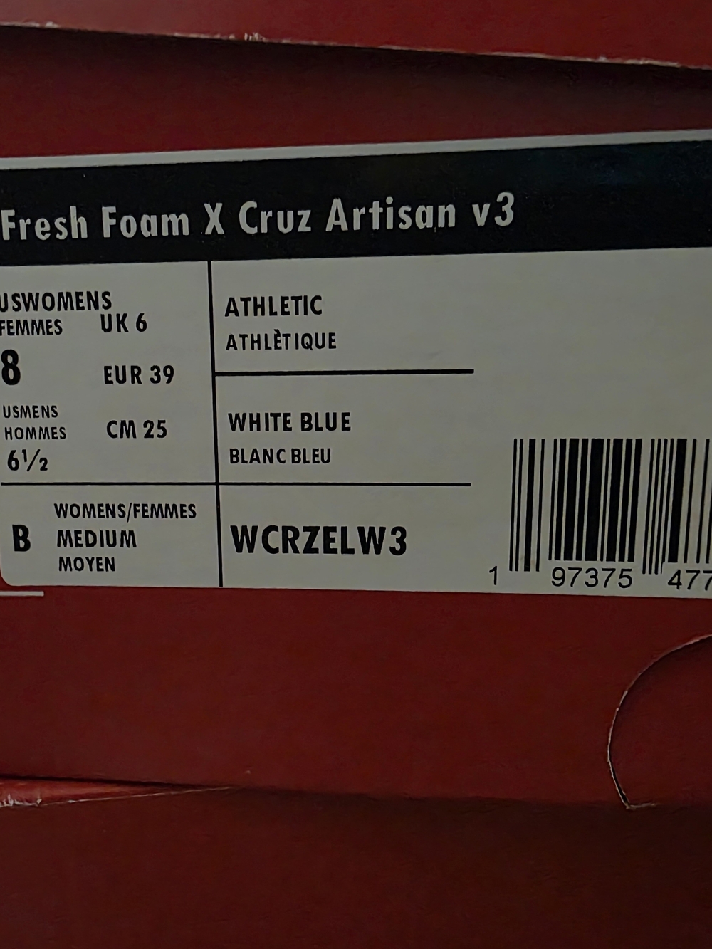 New Balance Fresh Foam X Cruz Artisan v3 in White and Blue
